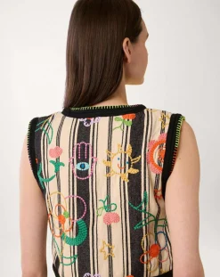 Discount Manoush Gilet Beldi stripes