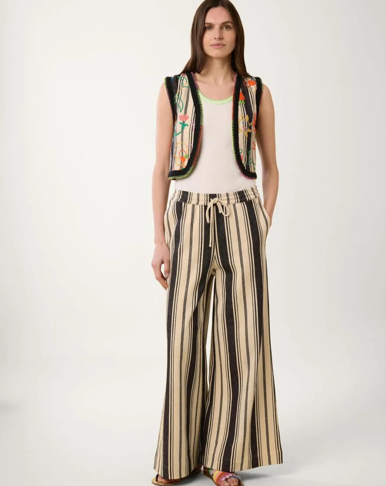 Discount Manoush Gilet Beldi stripes