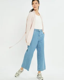 Clearance Lauren Vidal Gilet ceinturé Ciara rose