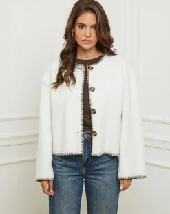 Hot L'Armoire de Suzette Gilet Clara écru