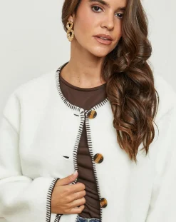 Hot L'Armoire de Suzette Gilet Clara écru