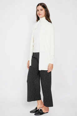 New C&Jo Gilet col châle naturel