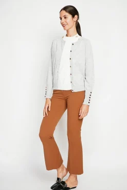 Femme Assuili Gilet col ras du cou givre