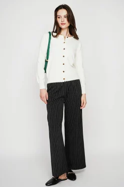 Online C&Jo Gilet col ras du cou naturel