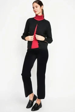 Femme Assuili Gilet col ras du cou noir