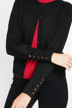 Femme Assuili Gilet col ras du cou noir