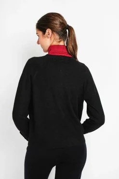 Femme Assuili Gilet col ras du cou noir