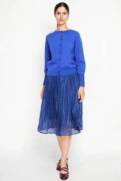 Clearance Assuili Gilet col ras du cou royal