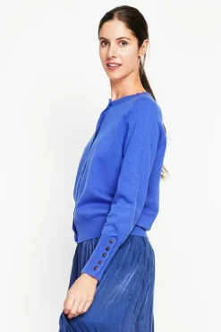 Clearance Assuili Gilet col ras du cou royal