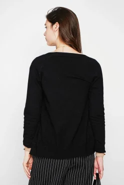 Best C&Jo Gilet col v boutonné noir