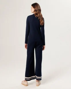 Femme Rodier Gilet Denitsa zippé bleu nuit