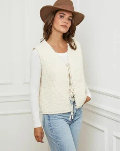 Femme L'Armoire de Suzette Gilet Diane beige