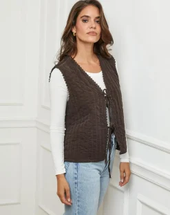 Femme L'Armoire de Suzette Gilet Diane choco