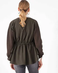 Femme Indies Gilet Edith kaki