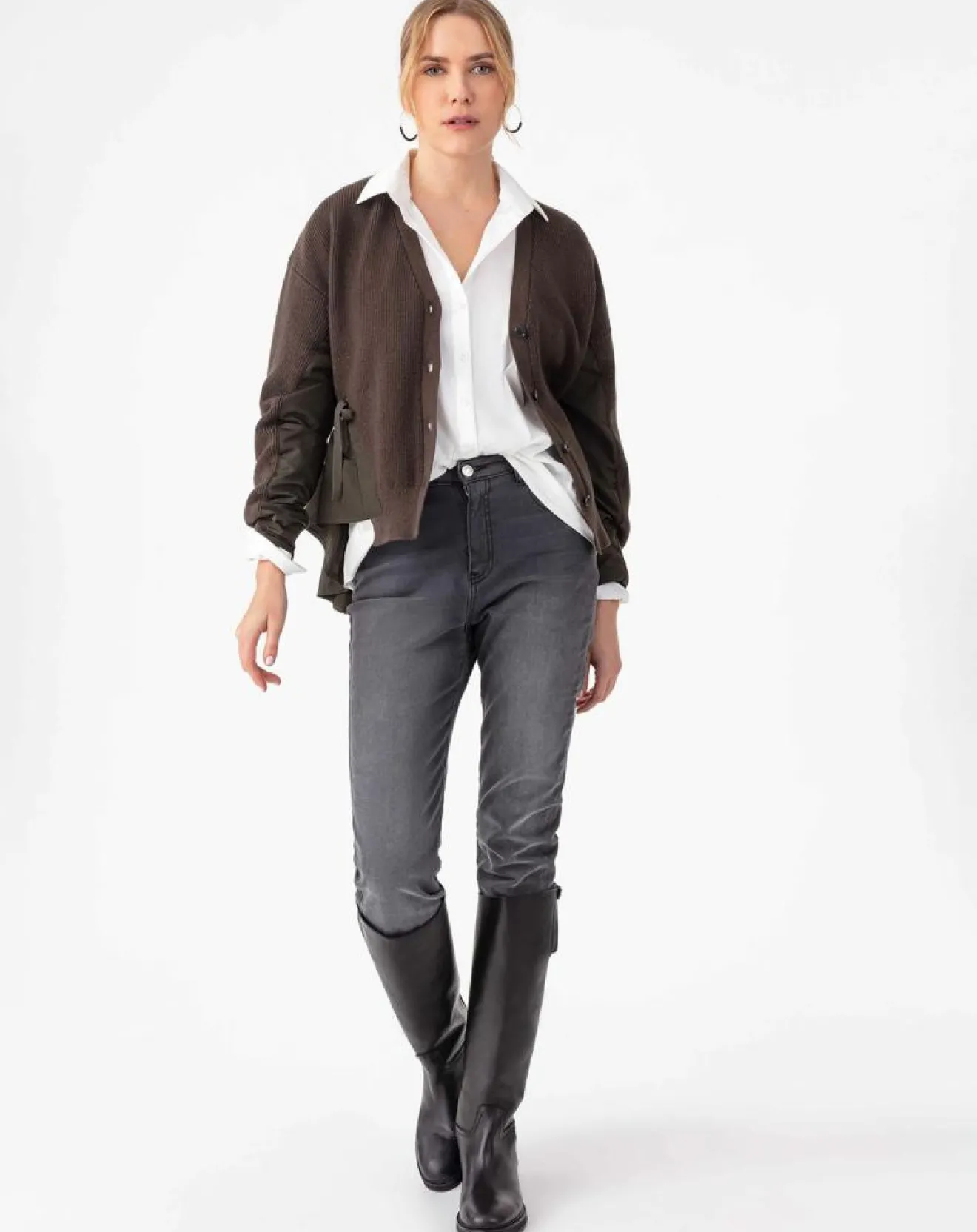 Femme Indies Gilet Edith kaki