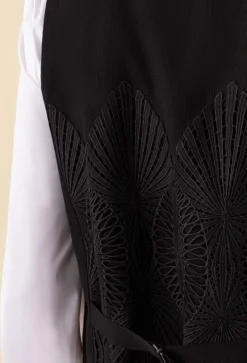 Femme Bleu Blanc Rouge Gilet Eloane noir