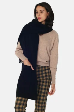 Sale Assuili Gilet en Cachemire mélangé grand col noir