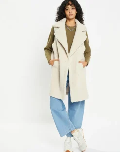 Discount Lou Andrea Gilet en Fausse Fourrure W1622L Mont riso late