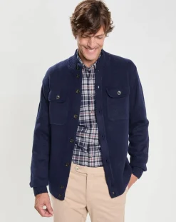 Hot Hackett London Gilet en Laine & Cachemire bleu marine