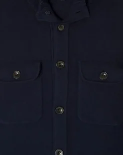 Hot Hackett London Gilet en Laine & Cachemire bleu marine