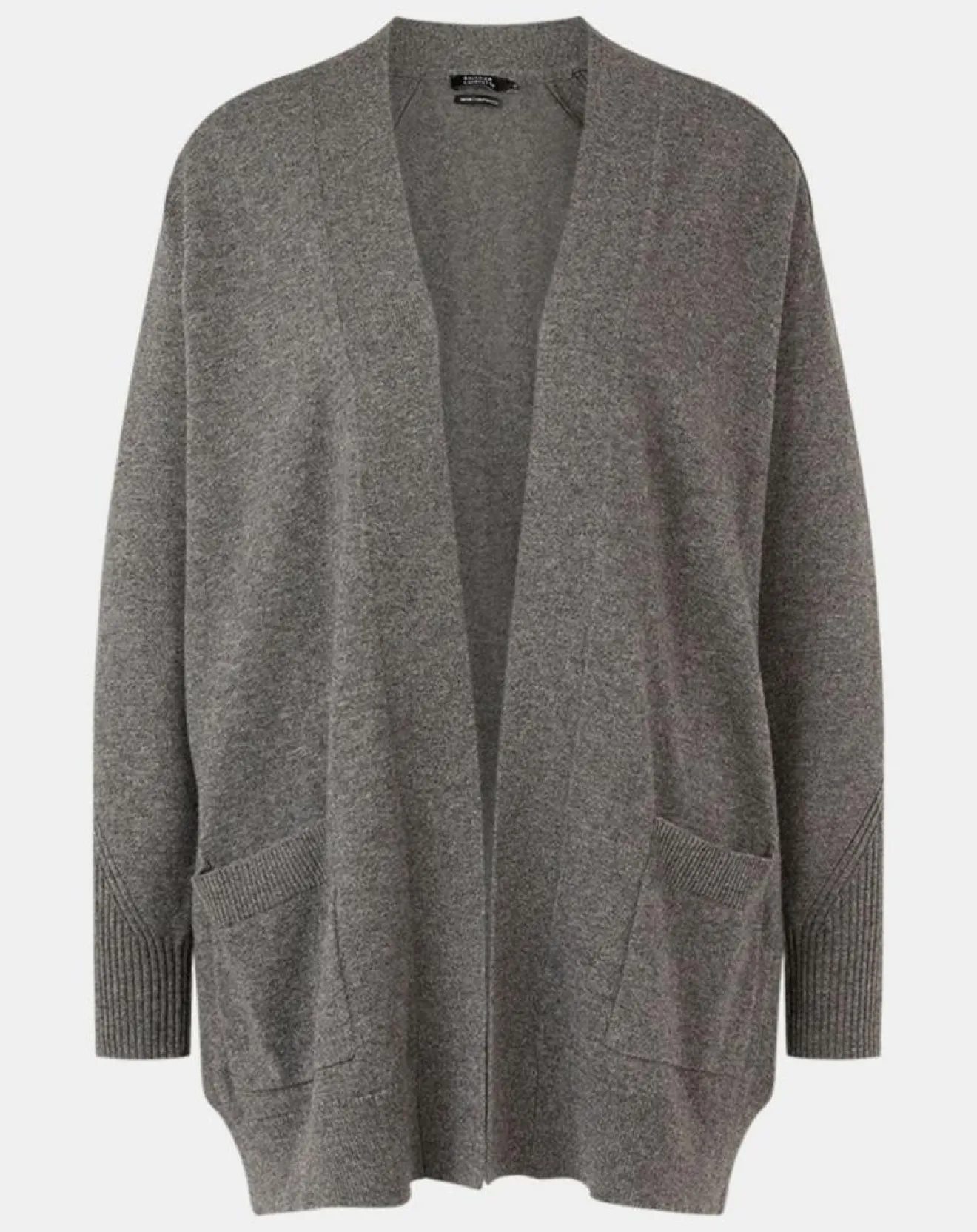 Femme Galeries Lafayette Gilet en Laine & Cachemire Susan gris foncé