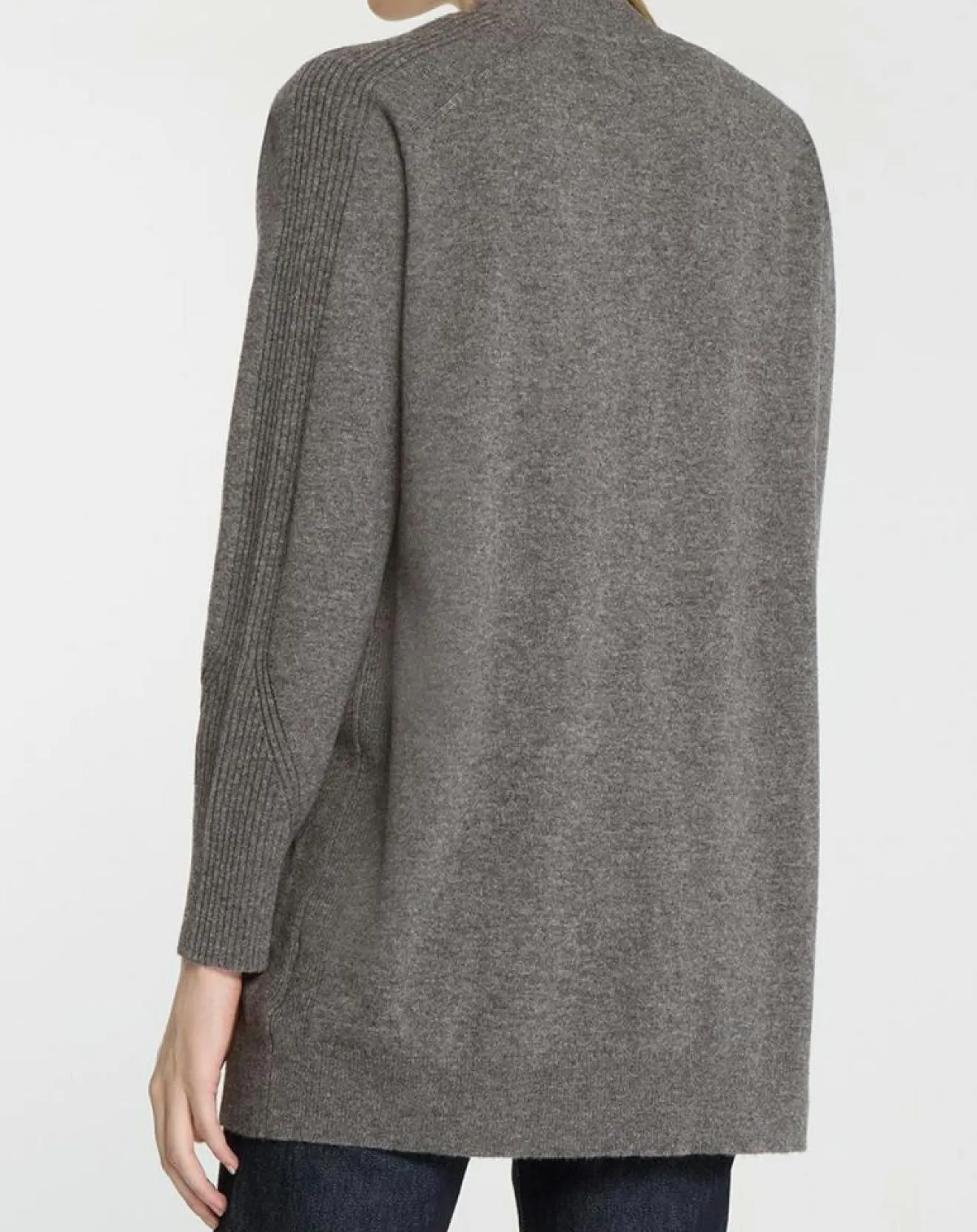 Femme Galeries Lafayette Gilet en Laine & Cachemire Susan gris foncé