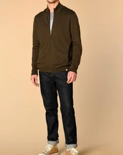 Outlet Harris Wilson Gilet en Laine mélangée Adel kaki