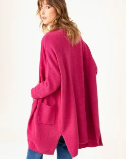 Femme Indies Gilet en Laine mélangée Amira pivoine