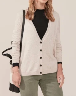 Discount Caroll Gilet en Laine mélangée Ashton beige