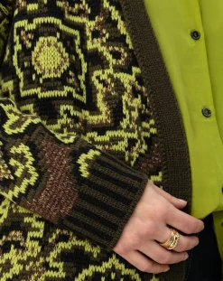 New Indies Gilet en Laine mélangée Martin kaki/absinthe