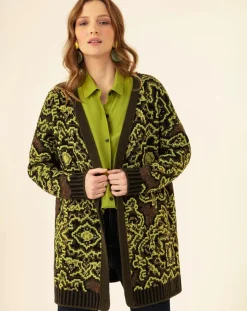 New Indies Gilet en Laine mélangée Martin kaki/absinthe