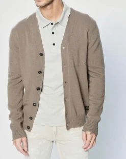 Homme Replay Gilet en Laine mélangée Tailored marron clair