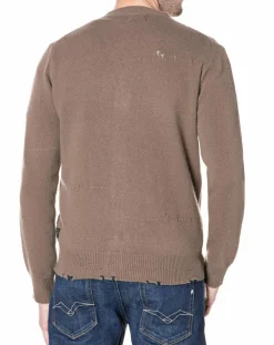 Homme Replay Gilet en Laine mélangée Tailored marron clair