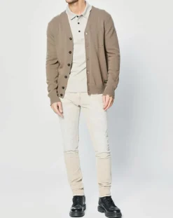 Homme Replay Gilet en Laine mélangée Tailored marron clair