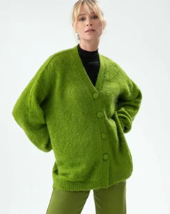 Femme Indies Gilet en Laine mélangée Victoria bambou