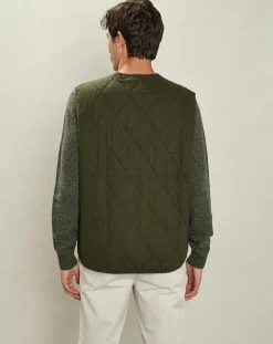 Homme Hartford Gilet en Laine mélangée Vince armée
