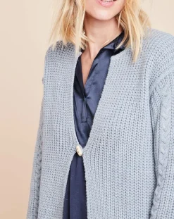 Sale Le Chat Gilet Essentiel bleu