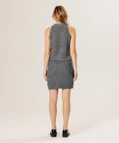 Online Rodier Gilet Esther en Laine & Cachemire boutonne col V sans manches gris chiné