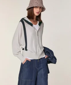 Femme Rodier Gilet Ghislaine en Laine Bi-Couleur blanc