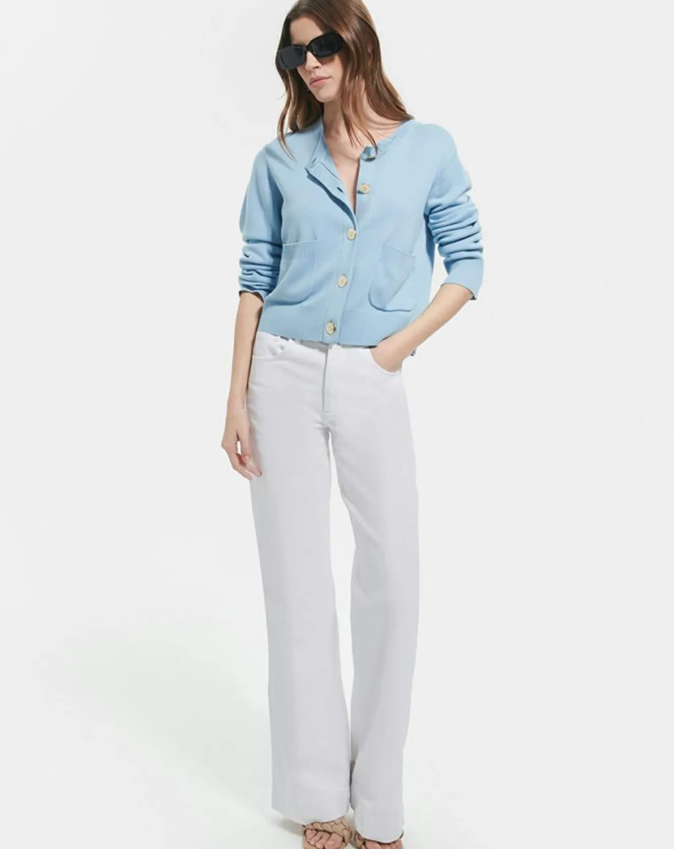 Discount Zapa Gilet Gwendoline bleu ciel