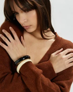 Online Stella Forest Gilet Hannae en Maille mélangée brique