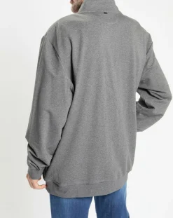 Online Hackett London Gilet Hybride bimatière gris foncé