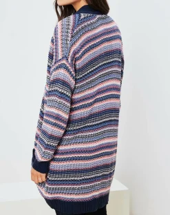 New La Petite Francaise Gilet Jardin multicolore bleu