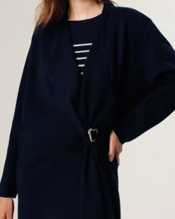 Femme Rodier Gilet Joëlle ouvert bleu nuit