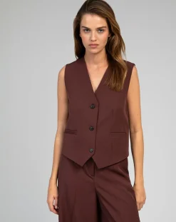 Femme An'ge Gilet Kimolo chocolat
