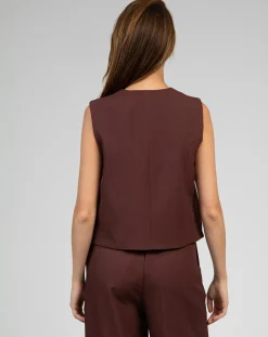 Femme An'ge Gilet Kimolo chocolat