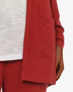 Femme Passionata Gilet Lily rouge bordeaux