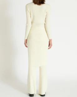 Hot Zapa Gilet long Galia écru