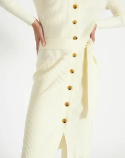 Hot Zapa Gilet long Galia écru