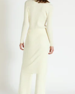 Hot Zapa Gilet long Galia écru